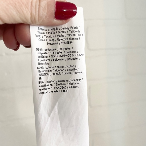 MaxMara Weekend Mini Skirt Jersey Cotton blend Stretch Hidden back zip Cream S - Picture 10 of 13